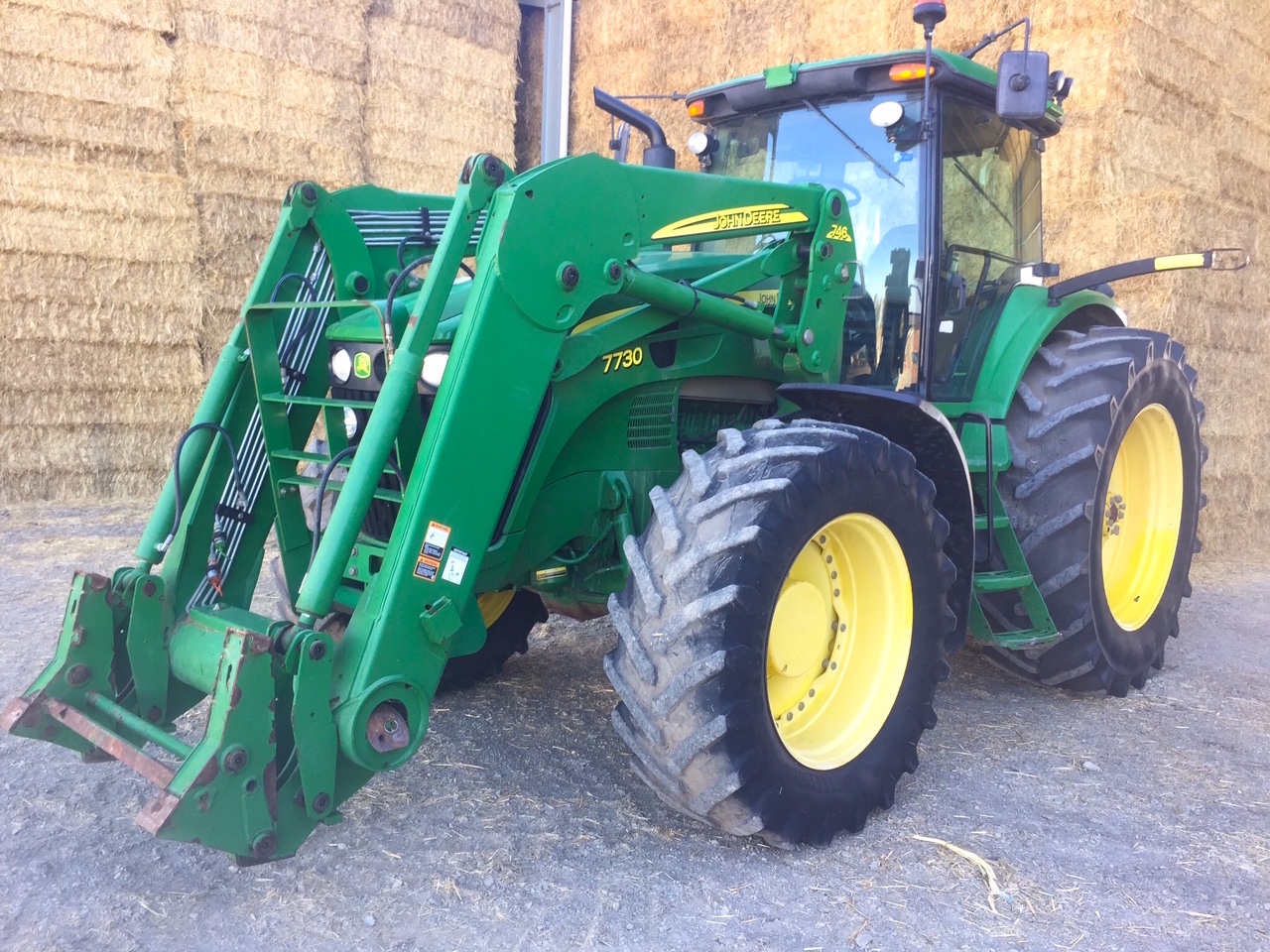 John Deere 7730 Tractor with John Deere 746 Front End Loader.
